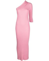 Aeron - One-shoulder Rib-knit Maxi Dress - Lyst