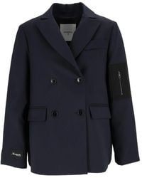 Shirtaporter - Blazer Croisé À Empiècements - Lyst