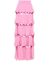 A.W.A.K.E. MODE - Knitted Laser-Cut Maxi Skirt - Lyst