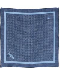 Corneliani - Logo-print Linen Handkerchief - Lyst