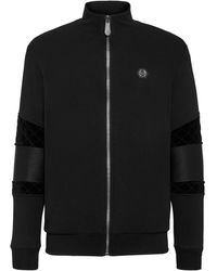 Philipp Plein - Logo Appliqué Jersey Jacket - Lyst