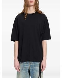 Ann Demeulemeester - Lettering-Print Cotton T-Shirt - Lyst