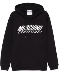 Moschino - Logo-Print Hoodie - Lyst