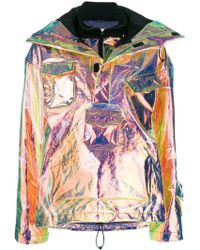 Maison Margiela Iridescent Bomber Jacket - Metallic