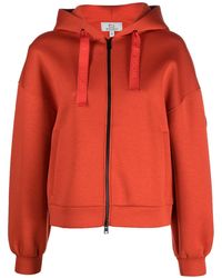 Woolrich - Logo-Print Strap Zip-Up Hoodie - Lyst