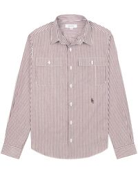 Sporty & Rich - Src Utility Stripe-print Cotton Shirt - Lyst
