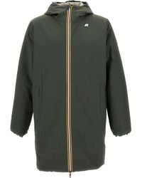 K-Way - Jacobst Warm Reversible Padded Coat - Lyst