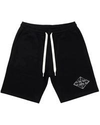 Exit Society - Monogram X Logo-Print Drawstring Shorts - Lyst