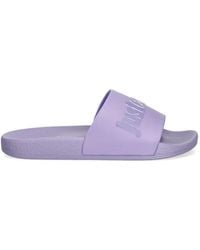 Just Cavalli - Logo-Embossed Slides - Lyst