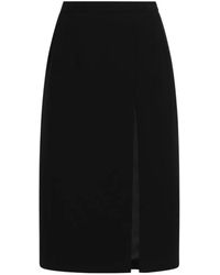 Dolce & Gabbana - Double Wool Skirt - Lyst
