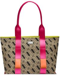 Lancel - Jacquard Zip Tote Bag - Lyst