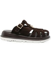 SERGIO MORETTI FIRENZE - Buckle-Fastening Cut-Out Sandals - Lyst