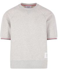 Thom Browne - Piqué Short-Sleeve Sweatshirt - Lyst