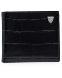 Aspinal of London - Cartera Plegable Con Efecto De Piel De Cocodrilo - Lyst