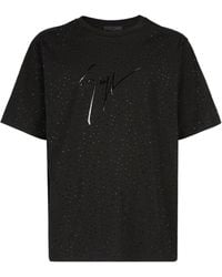 Giuseppe Zanotti - Logo-Print Cotton T-Shirt - Lyst