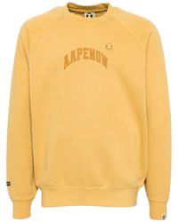 Aape By A Bathing Ape - Logo-Patch Ribbed Crewneck Sweater - Lyst