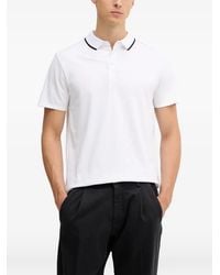Guess - Paul Pique Trim Polo Shirt - Lyst