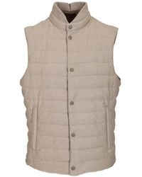 Fedeli - Chaleco Acolchado Con Cuello Alto - Lyst