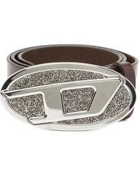 DIESEL - B-1Dr Oval-Buckle Belt - Lyst