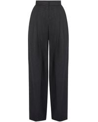 Nina Ricci - Pinstriped-Pattern Wide-Leg Trousers - Lyst