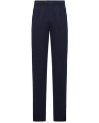 Brunello Cucinelli - Pantalon En Coton À Design Plissé - Lyst