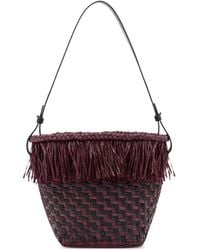Proenza Schouler - Fringe-Trim Woven Bucket Bag - Lyst