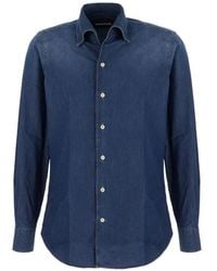 Alessandro Gherardi - Washed Denim Shirt - Lyst