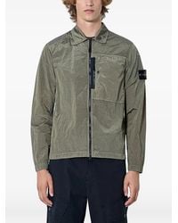 Stone Island - Zip-Up Patch-Pocket Jacket - Lyst