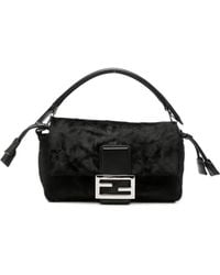 Fendi - Small Baguette Hair-Finish Clutch Bag - Lyst