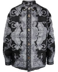 Versace - Jacke mit Barocco-Print - Lyst