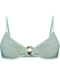 Bondeye - Ring Lissio Bikinitop Met Gekreukt Effect - Lyst