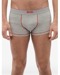 DIESEL - Logo-Print Visible-Seam Boxers - Lyst