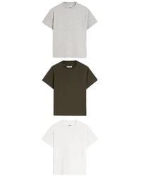 Jil Sander - Lot De Trois T-Shirts À Manches Courtes - Lyst