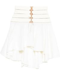Antonio Berardi - Lace-Up Flared Skirt - Lyst