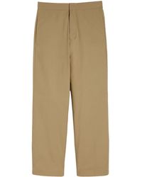 Jil Sander - Pantalon Logo Bolsillo Marron - Lyst