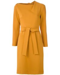 Gloria Coelho Jurk Met Gestrikte Taille - Oranje