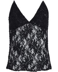 Amir Slama - X Astrid Lace Beaded Top - Lyst