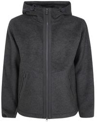 Aspesi - Chaqueta De Tejido Polar Con Capucha Y Cremallera - Lyst