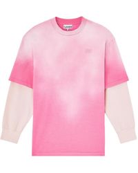 Ganni - Washed Jersey Long-Sleeve T-Shirt - Lyst