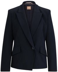 BOSS - Blazer Met Enkele Rij Knopen - Lyst
