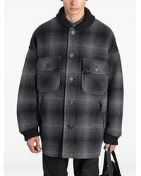 and wander - Abrigo Con Botones Y Cuadros - Lyst