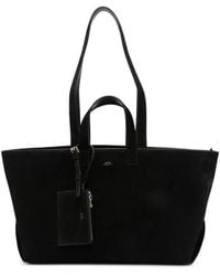 A.P.C. - Le Drummer Suede Tote Bag - Lyst