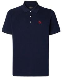 Fendi - Polo Con Bordado Ff - Lyst