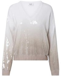 Liu Jo - Dégradé Sweater With Sequins - Lyst