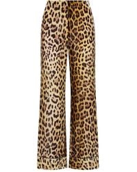 Maliparmi - Leopard-Print Straight-Leg Trousers - Lyst