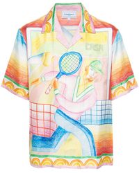Casablancabrand - Crayon Tennis Player シルク シャツ - Lyst