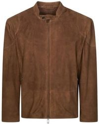Paolo Pecora - Suede Biker Jacket - Lyst