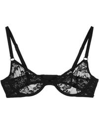 Fleur du Mal - Le Stretch Lace Demi Bra - Lyst