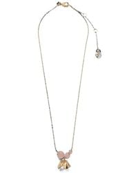 Kate Spade - Gilded Garden Beaded Floral-Pendant Necklace - Lyst
