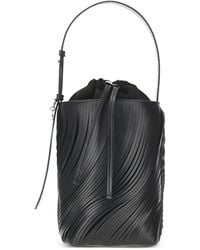 Emporio Armani - Laser-Cut Leather Bucket Bag - Lyst